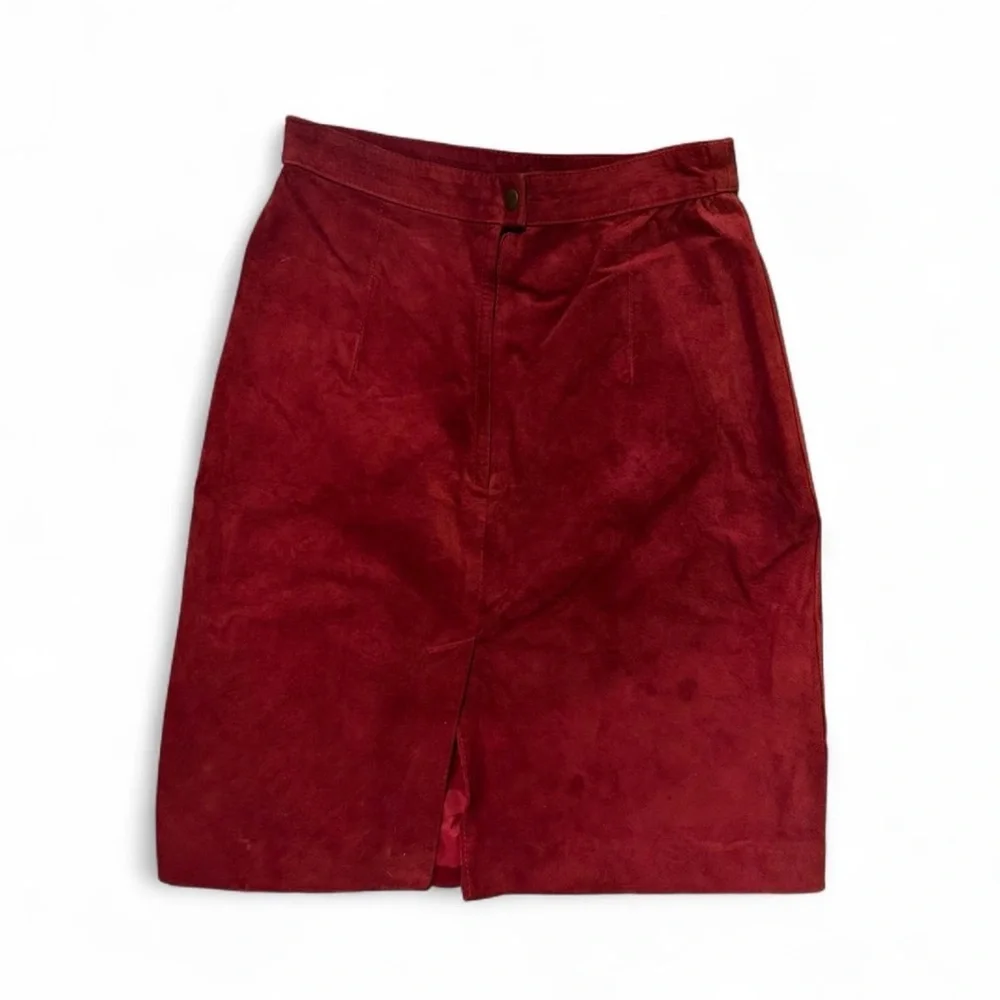 Vintage Rock Creek Suede Leather Skirt – Size 6
